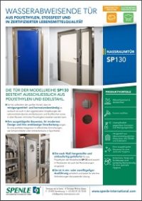 Wasserabweisende Tür aus Polyethylen – SP130 - Spenle